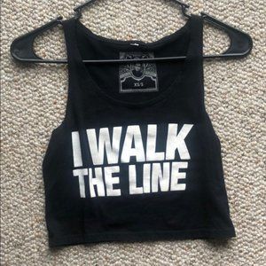 Johnny Cash crop top